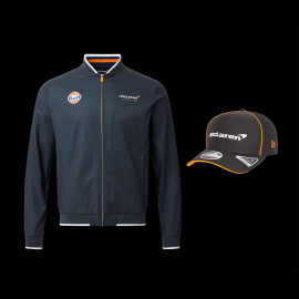 Duo Jacke Gulf McLaren Bomber + McLaren New Era Kappe - herren