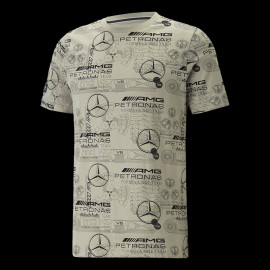 Mercedes AMG T-shirt Shirt Petronas F1 MAPF1 SS23 Puma White 538480-07 - men