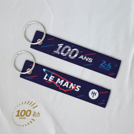 Fabric Keyring 100th Anniversary 24h Le Mans Blue