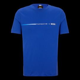 T-shirt Porsche x BOSS Regular Fit Mercerized Cotton Blue BOSS 50492425_433 - Men