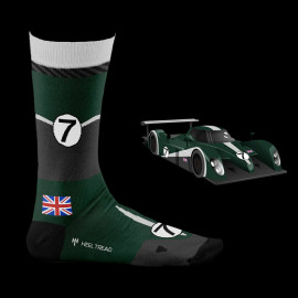 Inspiration Bentley Speed 8 24h Le Mans 2003 Socken Grün / Grau - Unisex - Größe 41/46