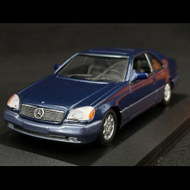 Mercedes-Benz 600 SEC Coupé 1992 Blau Metallic 1/43 Minichamps 940032600