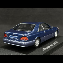 Mercedes-Benz 600 SEC Coupé 1992 Blue Metallic 1/43 Minichamps 940032600
