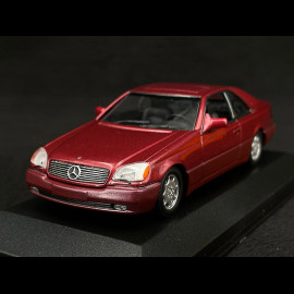 Mercedes-Benz 600 SEC Coupé 1992 Red Metallic 1/43 Minichamps 940032601