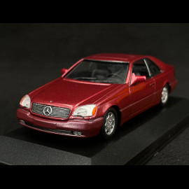 Mercedes-Benz 600 SEC Coupé 1992 Rot Metallic 1/43 Minichamps 940032601