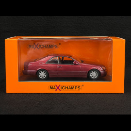 Mercedes-Benz 600 SEC Coupé 1992 Rot Metallic 1/43 Minichamps 940032601