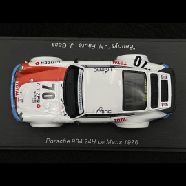 Porsche 934 Turbo n° 70 24h Le Mans 1976 1/43 Spark S9822