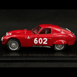 Alfa Romeo 6C 3000CM n° 602 2nd Mille Miglia 1953 1/43 Spark S3681