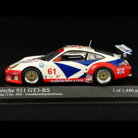 Porsche 911 GT3 RS type 996 12h Sebring 2003 n° 61 Scotland 1/43 Minichamps 400036961