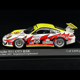 Porsche 911 type 996 GT3 RSR Le Mans 2005 n° 90 Petersen 1/43 Minichamps 400056490