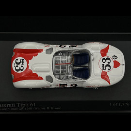 Maserati Tipo 61 n° 53 Sieger 200 Miles Riverside 1960 1/43 Minichamps 400601253