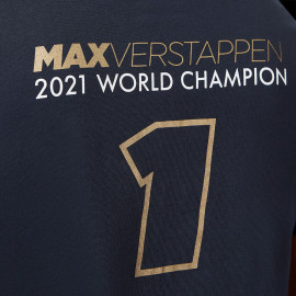 T-shirt Max Verstappen Red Bull Racing F1 Weltmeister Marineblau 701223749-001 - Herren