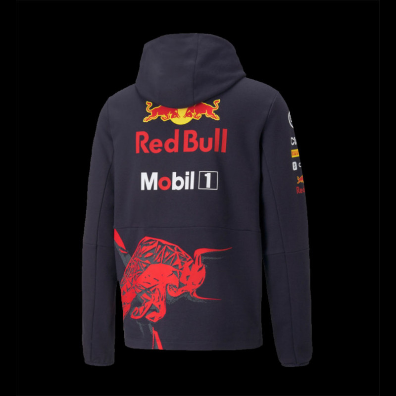 Red Bull Racing Sweatshirt F1 Verstappen P rez Puma Tag Heuer Navy Blue 701219141 001 Men