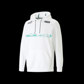 Mercedes AMG Sweatshirt V6 Puma F1 Team Hamilton Russell White 538448-03 - Men