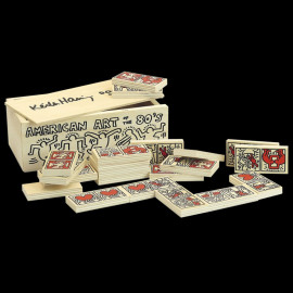 Keith Haring Dominoes Collector's Box Decorated Wood Game Made in France Vilac 9264