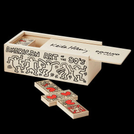 Keith Haring Domino ​Sammlerbox Dekorierte Holzspiel Hergestellt in Frankreich Vilac 9264