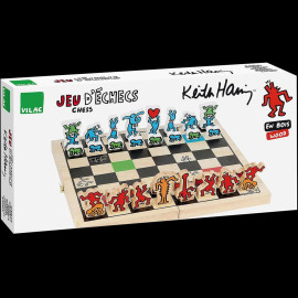 Keith Haring Chess Set Large Box Decorated Wood Vilac 9229