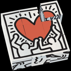Keith Haring Cubes Decorated Wood 9 pièces's Box Vilac 9227
