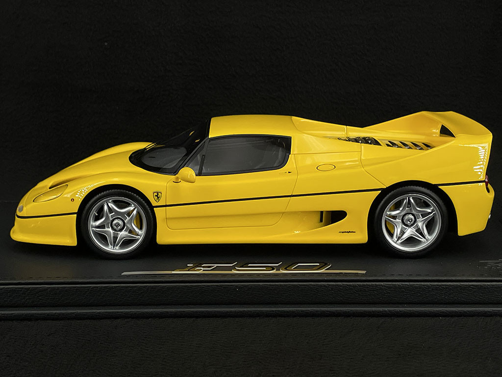 Ferrari F50 Coupé 1995 Yellow Giallo Modena 1/18 BBR Models 