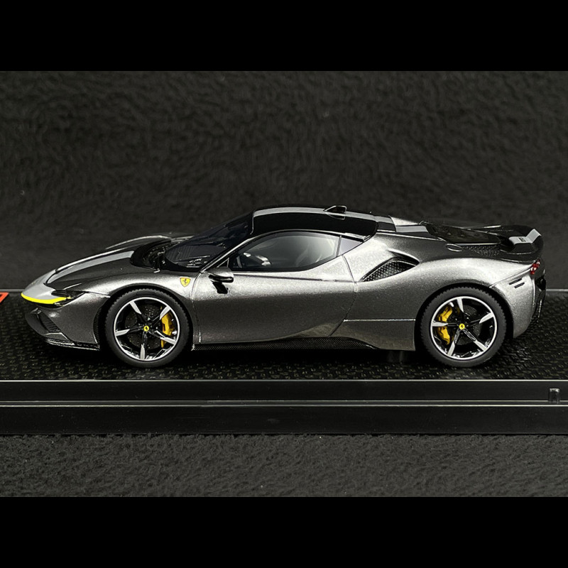 Ferrari SF90 Stradale Hybrid Pack Fiorano 2020 Metallic Silver 1/43 BBR Models BBRC228RA