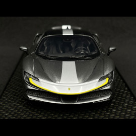 Ferrari SF90 Stradale Hybrid Pack Fiorano 2020 Metallic Silver 1/43 BBR Models BBRC228RA