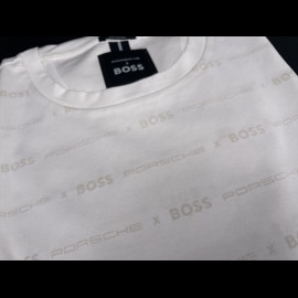 Porsche x BOSS T-shirt Slim Fit Merzeriesierter Baumwolle Weiß BOSS 50486222_100 - Herren