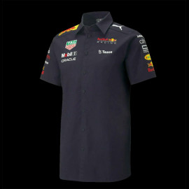 Red Bull Racing Hemd F1 Verstappen Pérez Puma Tag Heuer Marineblau 701219142-001 - Herren