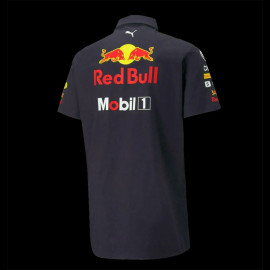 Red Bull Racing Shirt F1 Verstappen Pérez Puma Tag Heuer Navy Blue 701219142-001 - Men