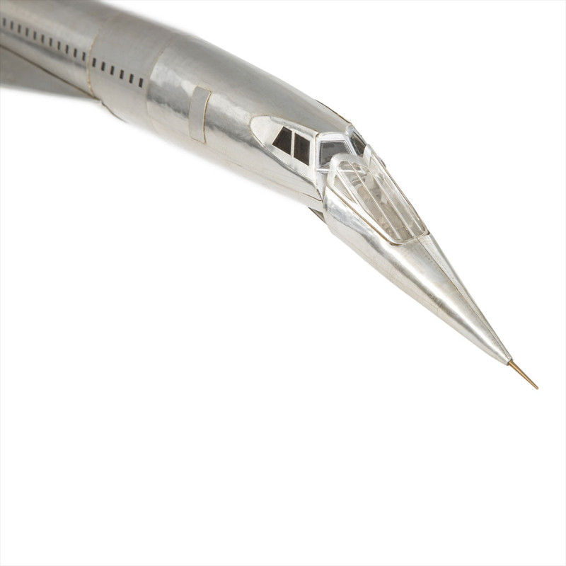 Flugzeug Concorde 1976 mit Aluminiumsockel AP460 - Elfershop