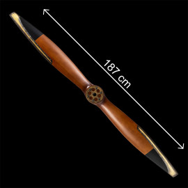 Vintage Propeller aus Holz Schwarz 186cm AP187