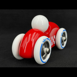 Vintage Wooden Rallye Car Checkers Red / White 2283R