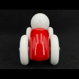 Vintage Wooden Rallye Car Checkers Red / White 2283R