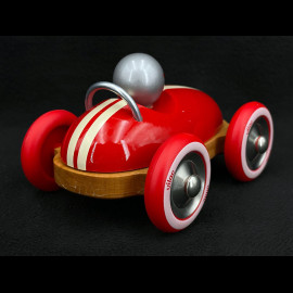 Vintage Wooden Race Car Roadster Red 2332R