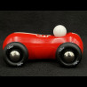 Vintage Wooden Race Car Streamline Red 2284R