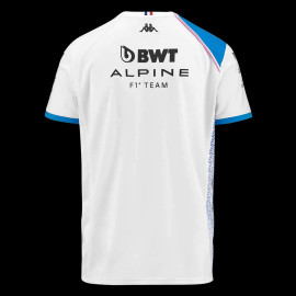 Alpine T-shirt F1 Team Ocon Gasly 2023 Kappa White / Blue 311E2PW-A0A - Men
