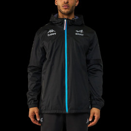 Alpine Hooded Jacket F1 Team Ocon Gasly 2023 Kappa Softshell Hoodie Black / Blue 331C58W-005 - Men