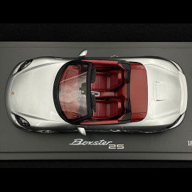 Porsche 718 Boxster Type 982 25 Years Edition GT Silver 1/18 Spark WAP0212020NB25