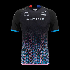 Alpine T-shirt F1 Team 2023 n°10 Gasly Kappa Black / Blue / Pink 371C6FW-A0B - Men