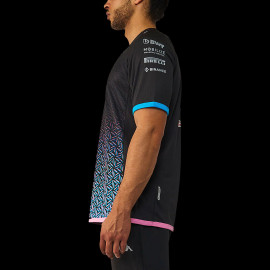 Alpine T-shirt F1 Team 2023 n°10 Gasly Kappa Black / Blue / Pink 371C6FW-A0B - Men