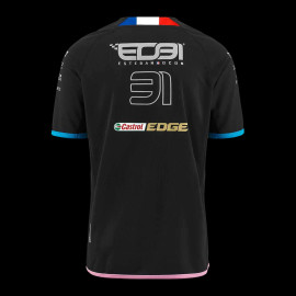 Alpine T-shirt F1 Team 2023 n°31 Ocon Kappa Black / Blue / Pink 371C6GW-A0B - Men