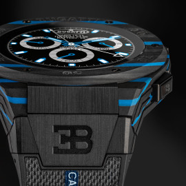 Bugatti Smartwatch Carbone Limited Edition Viita verbundene Uhr Schwarz / Bugattiblau