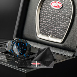 Bugatti Smartwatch Carbone Limited Edition Viita verbundene Uhr Schwarz / Bugattiblau