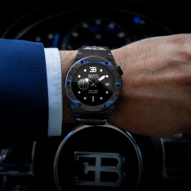 Bugatti Smartwatch Carbone Limited Edition Viita verbundene Uhr Schwarz / Bugattiblau