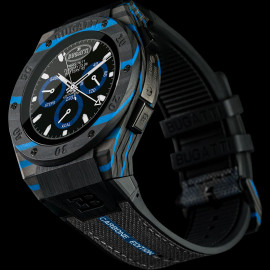 Bugatti Smartwatch Carbone Limited Edition Viita verbundene Uhr Schwarz / Bugattiblau