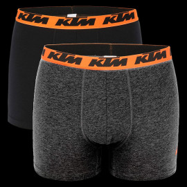 KTM X-Bow Boxer shorts Freegun 2-pieces Pack Black / Grey - Men