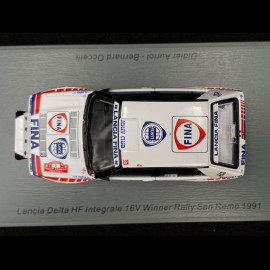 Lancia Delta HF Integrale 16V Winner Rallye San Remo 1991 N°1 1/43 Spark S9008