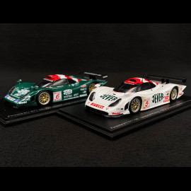 Set of 2 Porsche 911 GT1-98 Type 996 500km Oschersleben and 3rd 500km Silverstone 1998 1/43 Spark