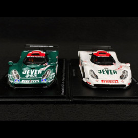 Set of 2 Porsche 911 GT1-98 Type 996 500km Oschersleben and 3rd 500km Silverstone 1998 1/43 Spark