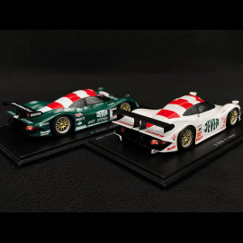 Set of 2 Porsche 911 GT1-98 Type 996 500km Oschersleben and 3rd 500km Silverstone 1998 1/43 Spark