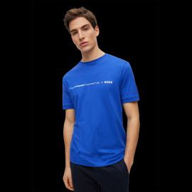 Porsche x BOSS T-shirt Regular Fit Mercerized Cotton Blue BOSS 50492425_433 - Men